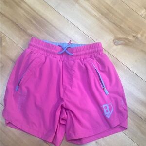 Baseball Lifestyle 101 pink youth shorts